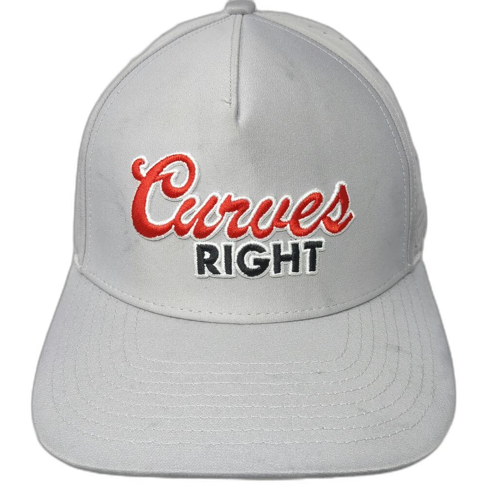 Bogey Bros Trucker Hat Gray One Size Curves Right Golf Performance Snapback
